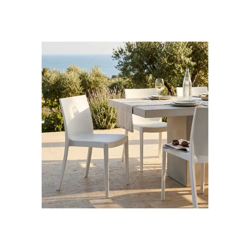 Shop Nu Sedia giardino in polipropilene Bianca - Perla