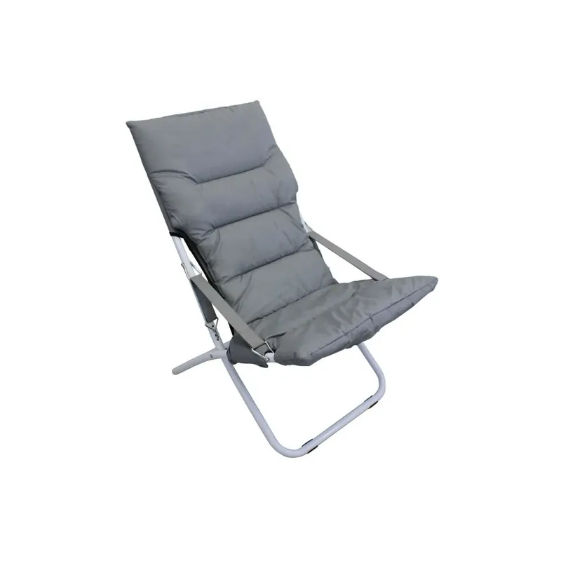 Favoriet Sdraio Canapone Telo Oxford Pieghevole Grigio 65x80x96cm