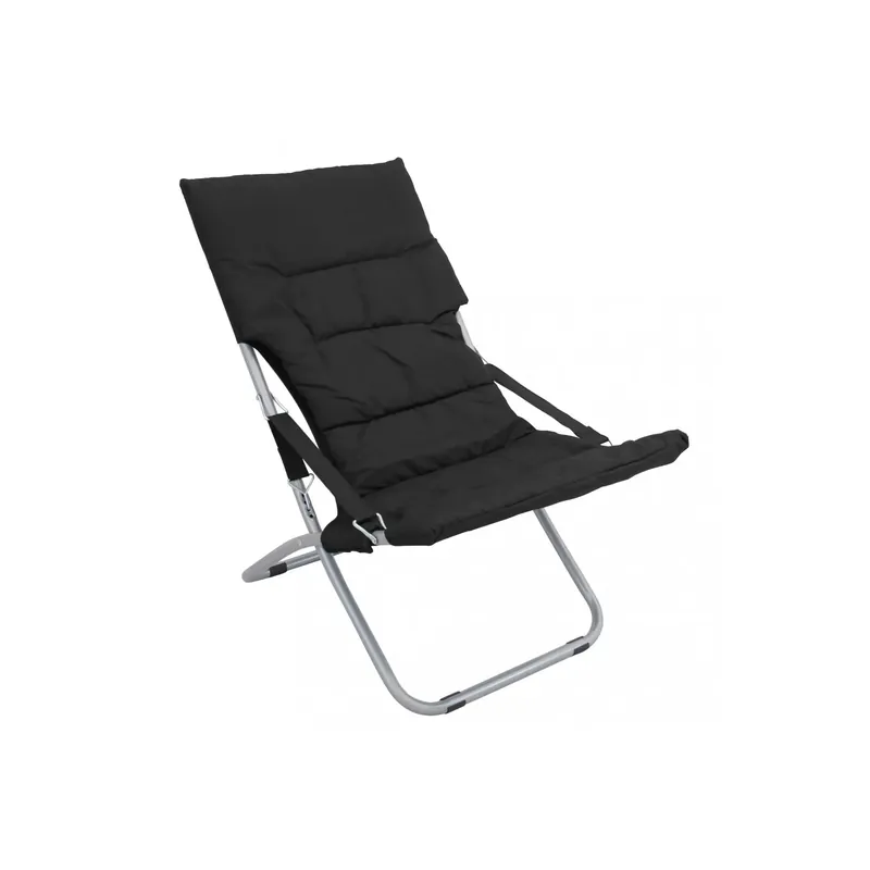 Bestseller Sdraio Canapone Telo Oxford Pieghevole Nero 65x80x96cm