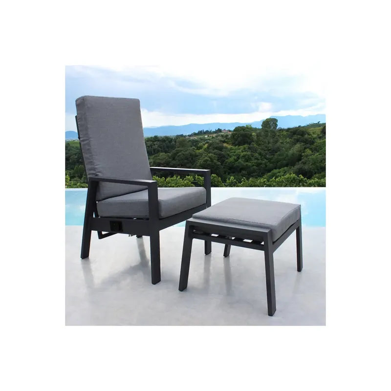 Dagaanbieding Poltrona da giardino Reclinabile antracite Giacarta