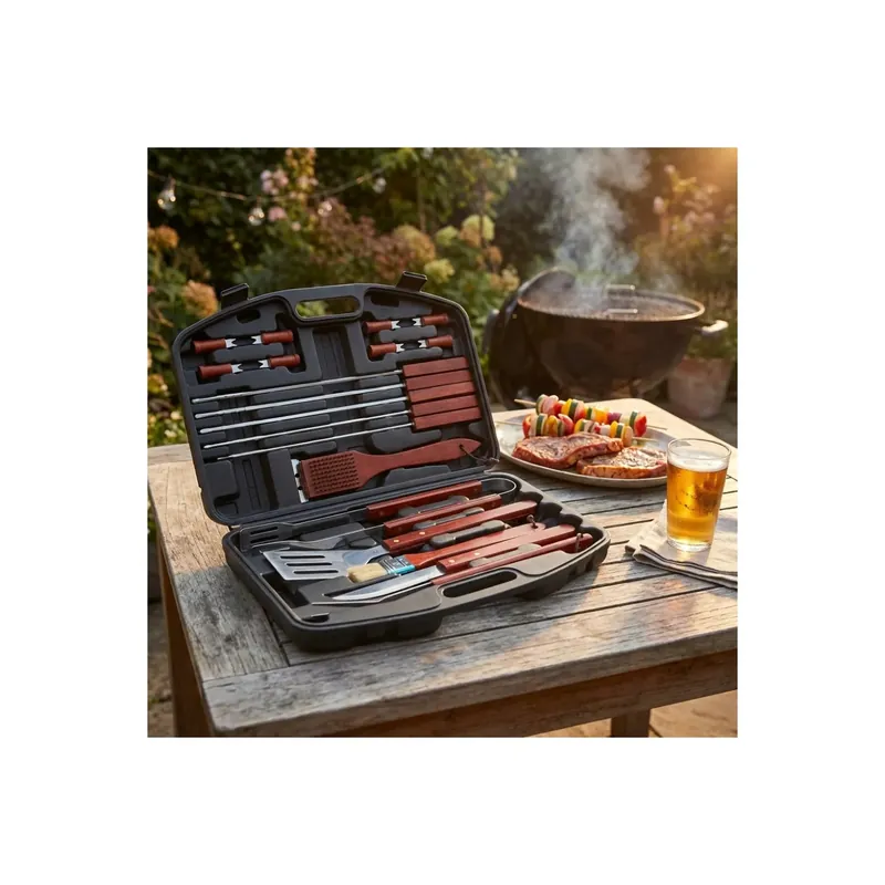 Accessori barbecue - valigetta da 18 pezzi Koop Vandaag