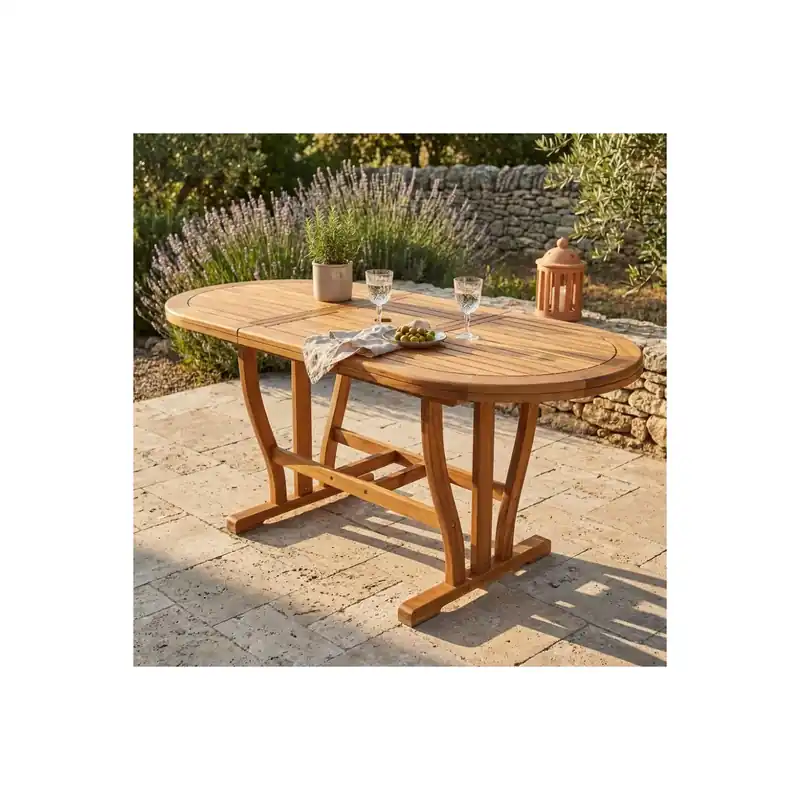 Tavolo da pranzo Ovale 120/160x70 Double - Marrone Direct Beschikbaar