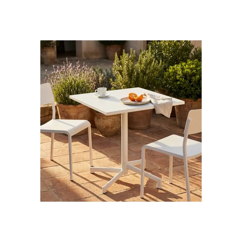 Lage Prijs Tavolo 70x70 da esterno Bianco - Vega