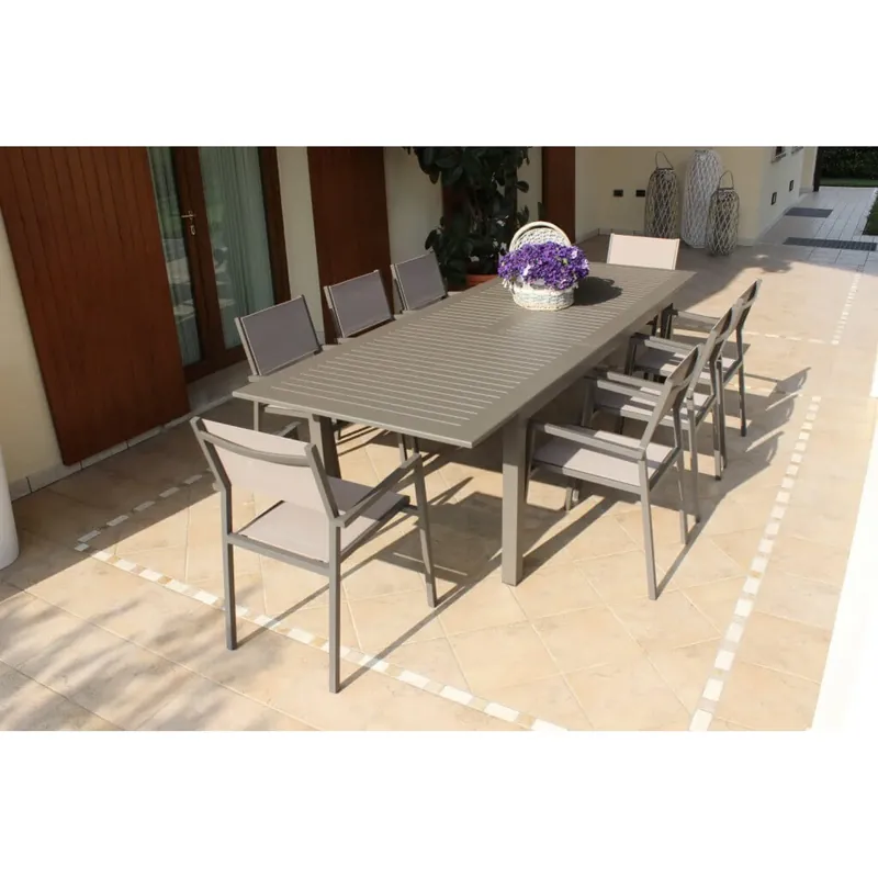 Meest Verkocht Tavolo da esterno Allungabile 220/280x100 - Taupe Cuba