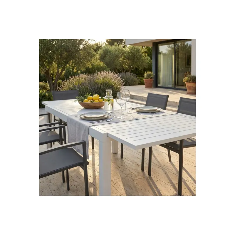 Fabrieksprijs Tavolo da pranzo allungabile 200/300x100 - Bianco Formentera