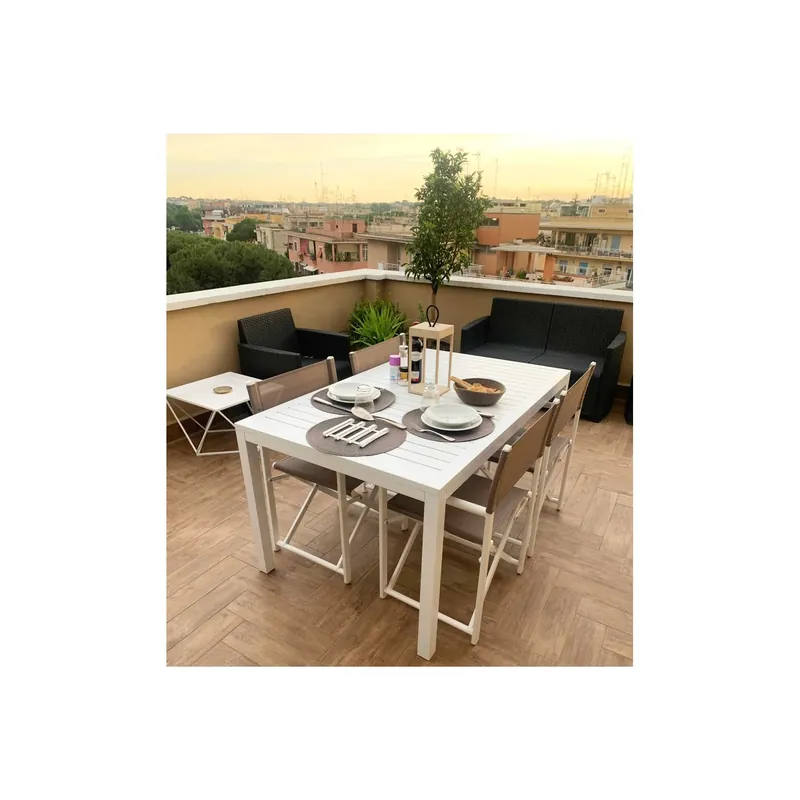 Tavolo da esterno 150x90 - Bianco Milo Hete Deal