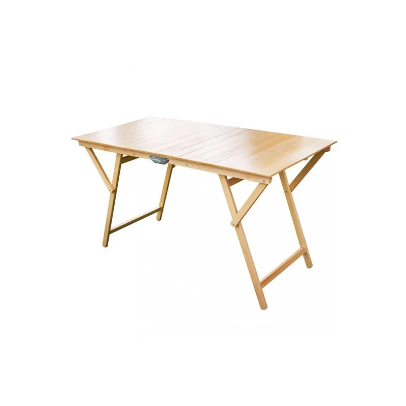 Tavolo pieghevole in legno di faggio 70x140 Color Naturale Meest Verkocht