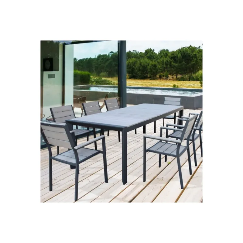 Tavolo allungabile da esterno 162/242x100 - Antracite Waikiki Must-Have