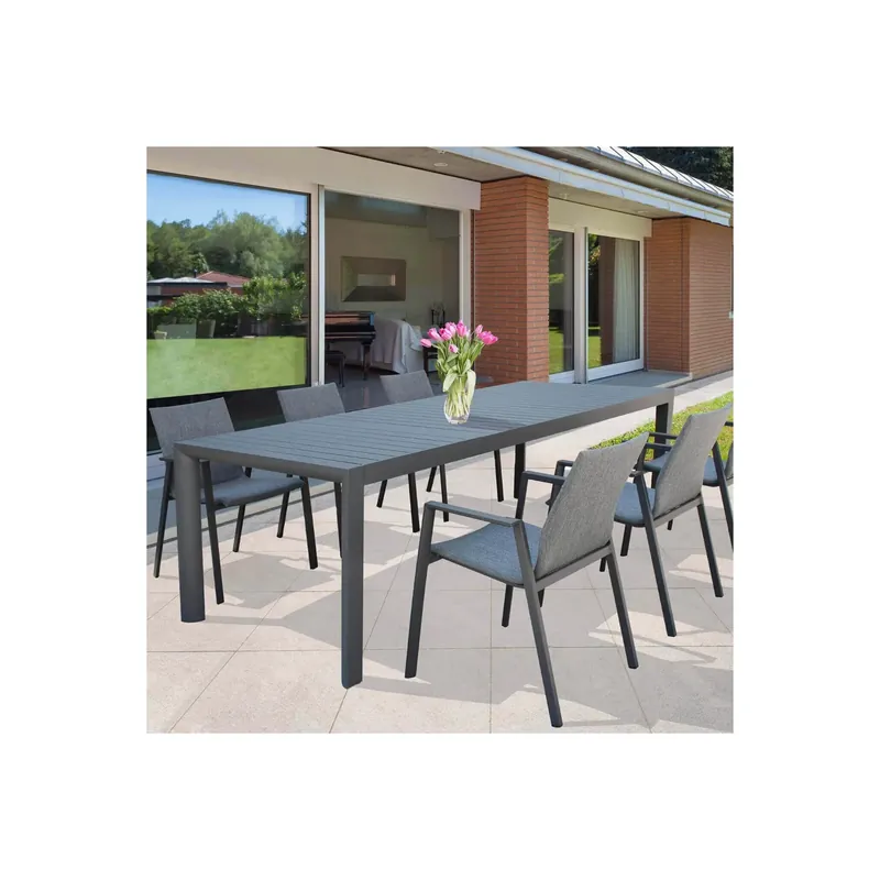 Tavolo da esterno allungabile 135/180x70 - Antracite Houston Tijdelijk Beschikbaar