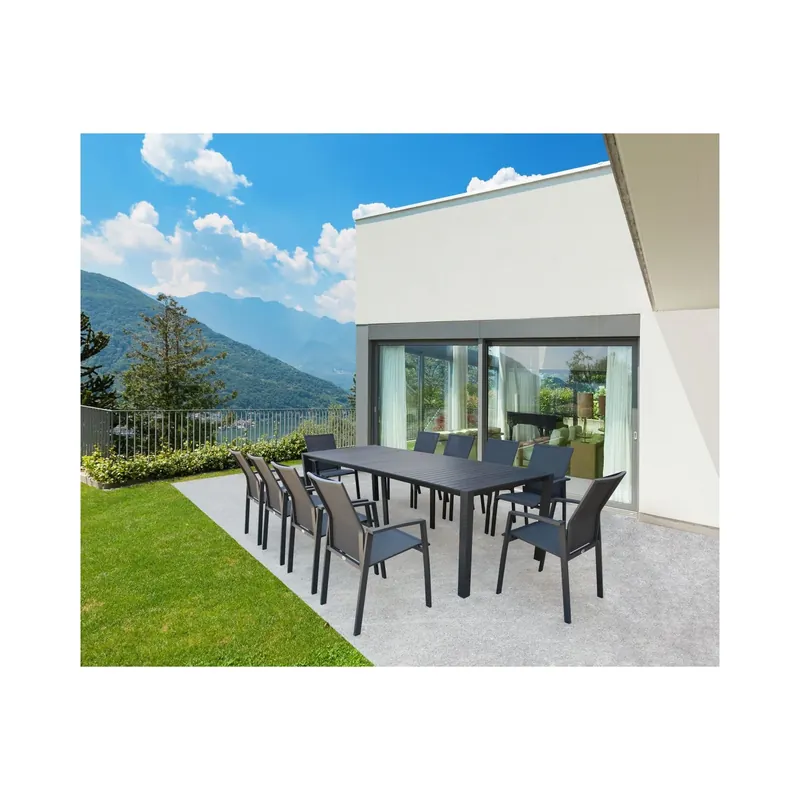 Tavolo Consolle allungabile 85x51,50/104/156/208/260 - Antracite Shop Nu