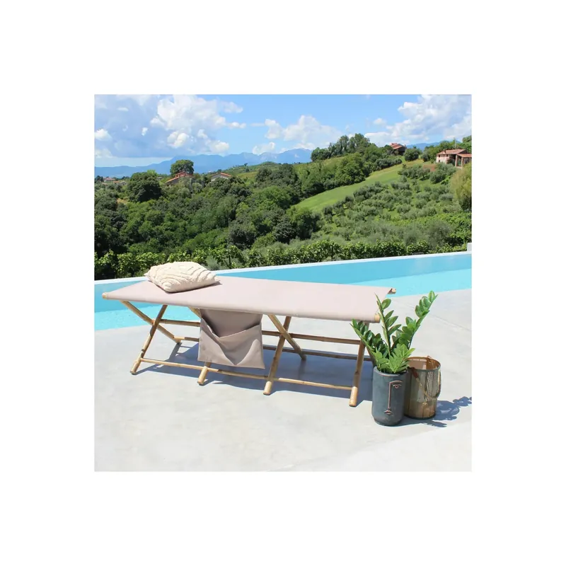 Premium Lettino prendisole Marrone Legno BACARDI