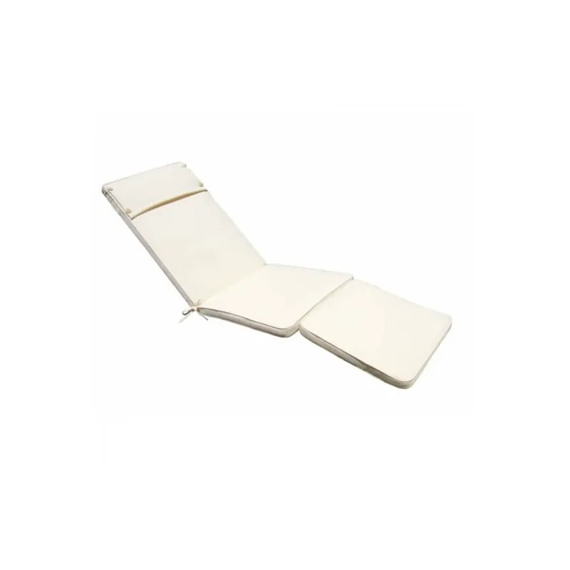 Cuscino in Poliestere 175x49cm spesso 4cm sfoderabile Ecrù Real Op = Op
