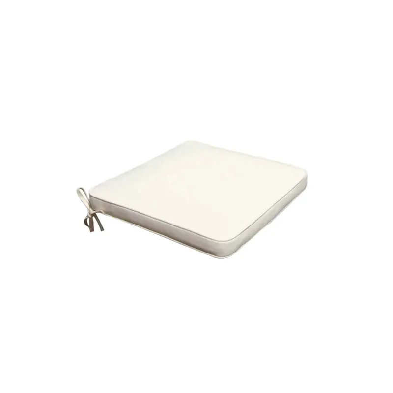 Exclusieve Aanbieding Cuscino in Poliestere 50x45cm spesso 4cm sfoderabile Ecrù Real