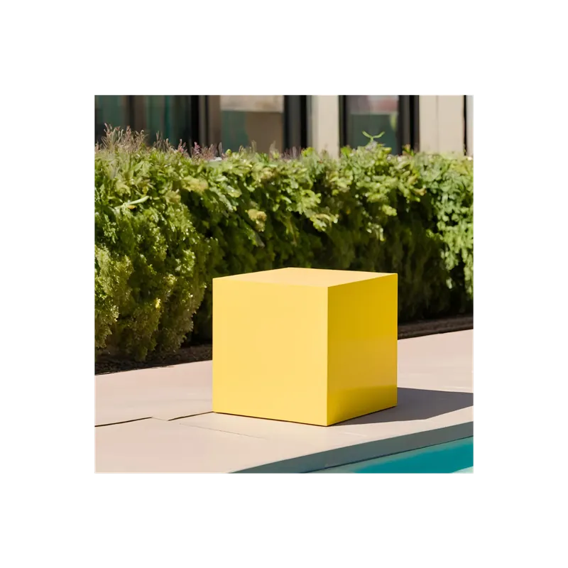 Premium Cubo multiuso in polietilene Giallo per interni ed esterni