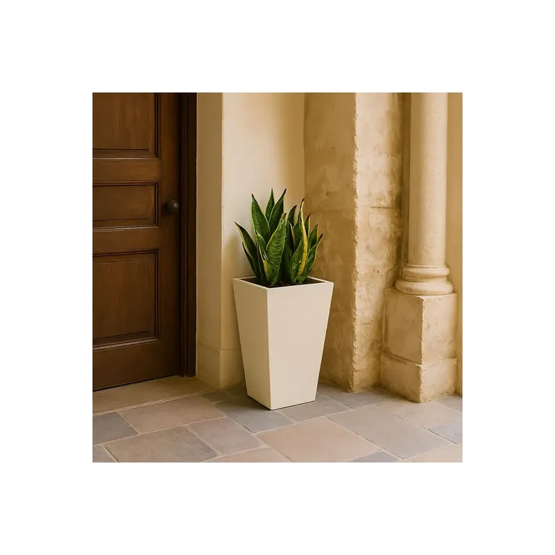 Seizoensaanbieding Vaso liscio da giardino 53 h cm tutta capienza in polietilene Egizio Kloris