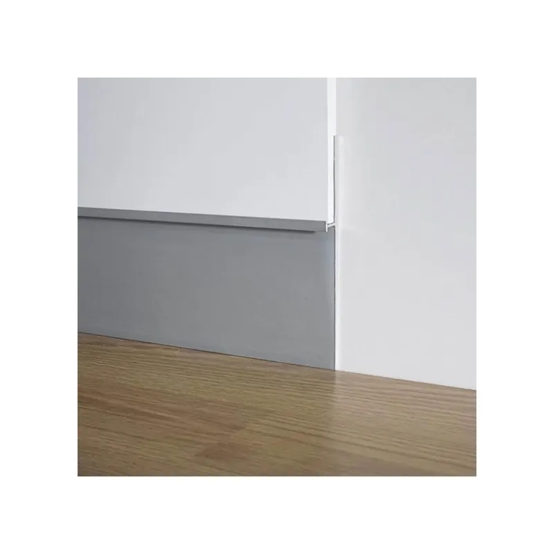 Premium Battiscopa filomuro alluminio per intonaco Metal Line 101