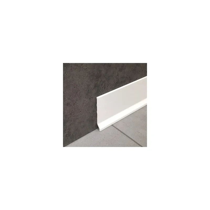 Battiscopa in PVC Bianco 555 PVC Line 8600 - 40 Metri Tijdelijk Beschikbaar