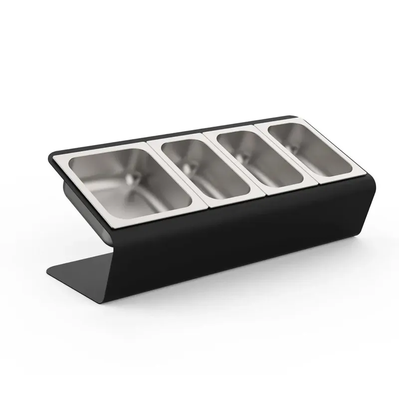 Direct Beschikbaar Portaingredienti 4 vaschette con coperchi ALFA REFRATTARI