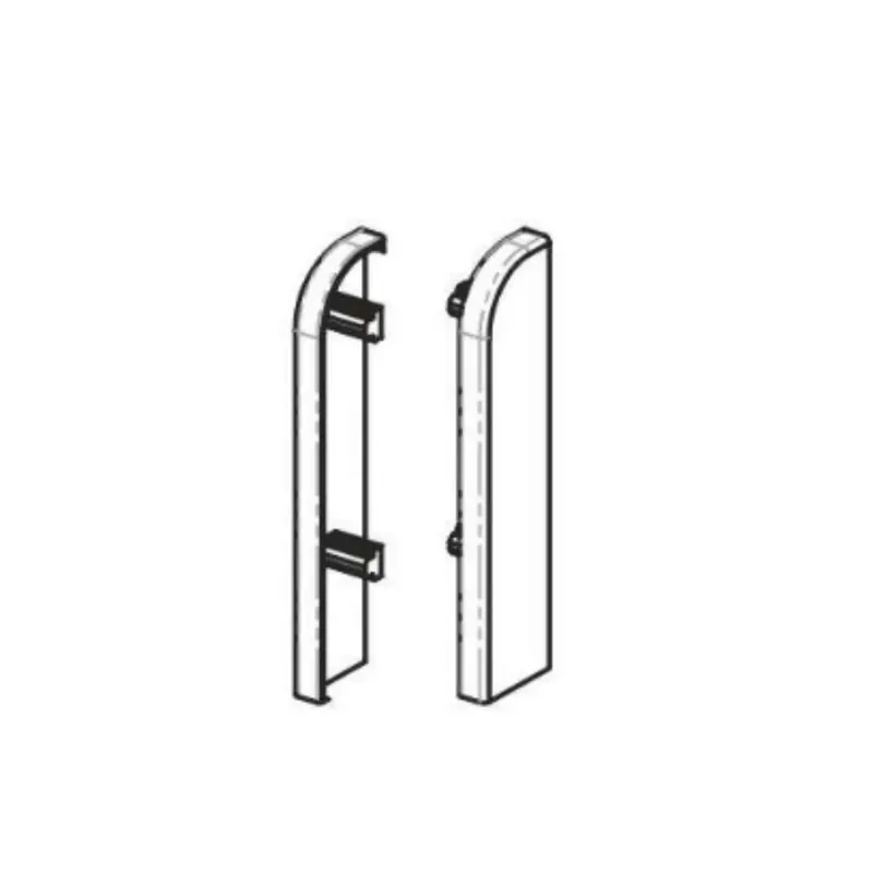 Seizoensaanbieding Terminale DX/SX per battiscopa 8603 PVC Line - Profilpas