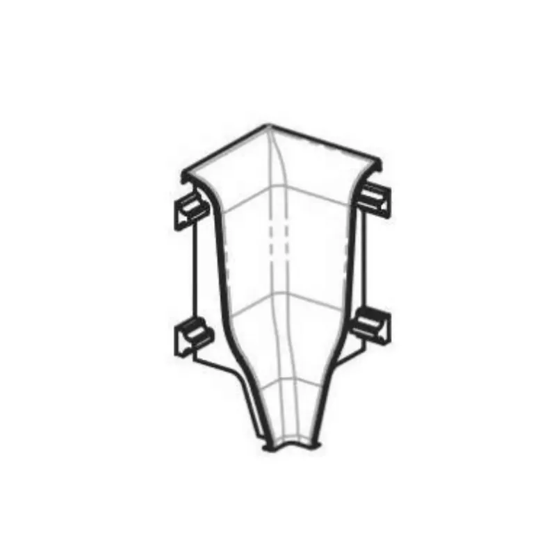 Beperkt Aanbod Angolo interno per battiscopa 8602 PVC Line - Profilpas