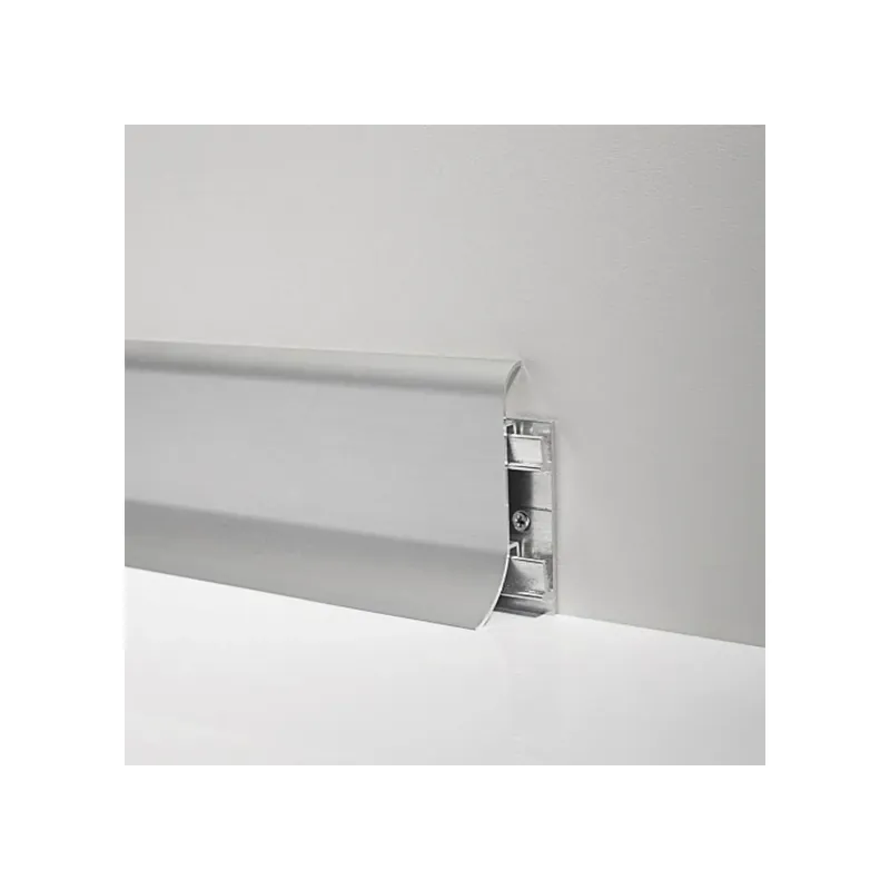 Dagaanbieding Battiscopa in alluminio 70 mm 200 cm Metal line 98/7 - Profilpas