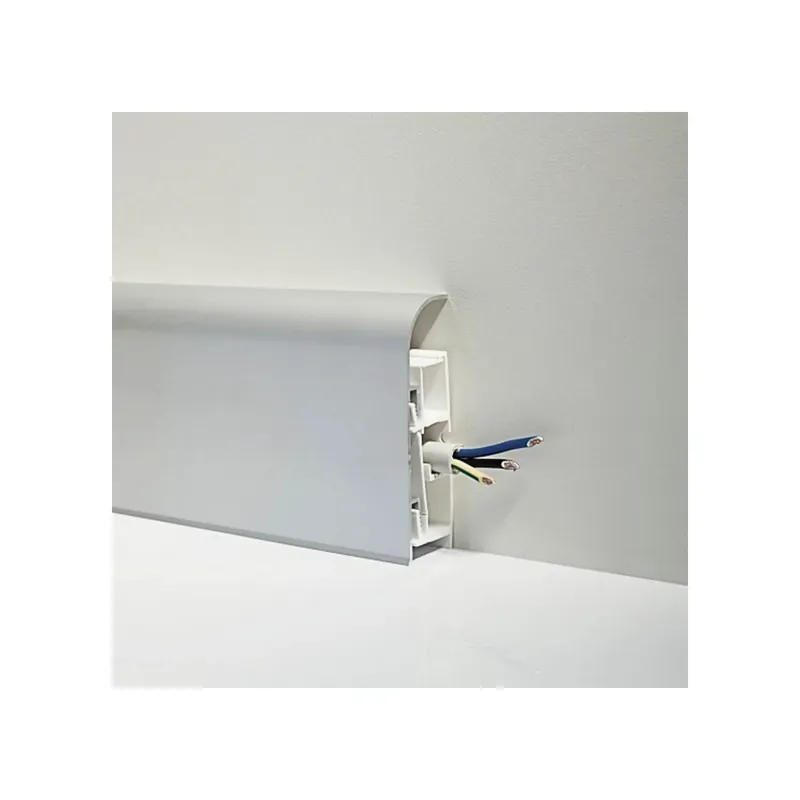 Battiscopa in alluminio 80 mm 200 cm Metal line 97/8 - Profilpas Express Levering