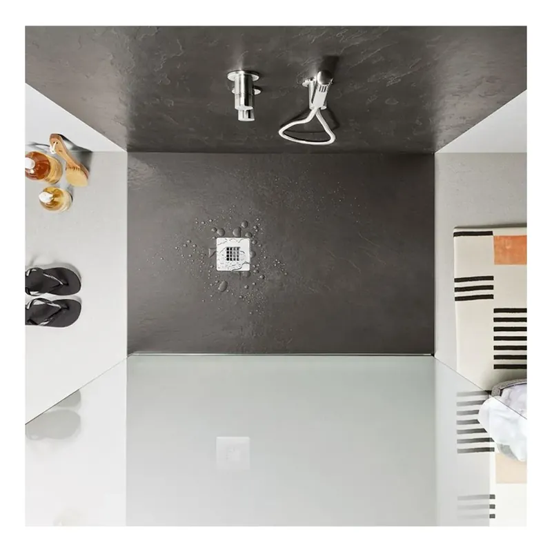Direct Verzonden Piatto doccia 80x200 cm effetto pietra TORTORA Stone Agha