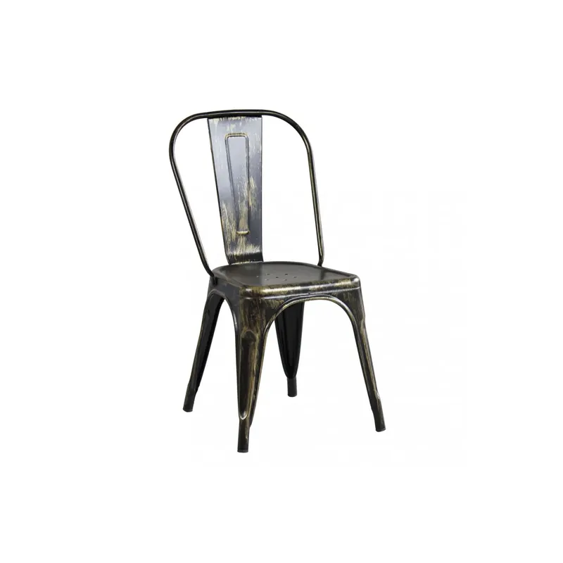 Tijdelijk Beschikbaar Sedia in metallo nero antico stile industrial - Lola