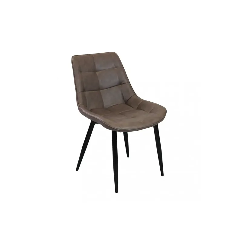 Tijdelijk Beschikbaar Sedia in ecopelle a poltroncina moderna marrone - Winona