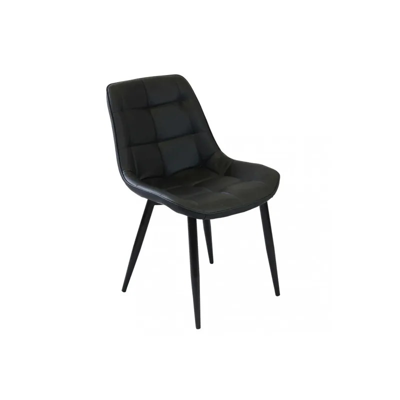 Weekendaanbieding Sedia in ecopelle a poltroncina moderna nera - Winona
