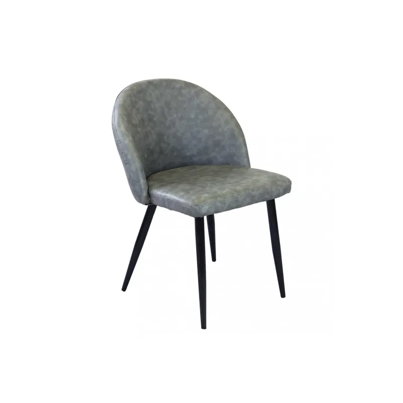 Sedia in ecopelle modello poltrona moderna grigia - Sissy Dagaanbieding