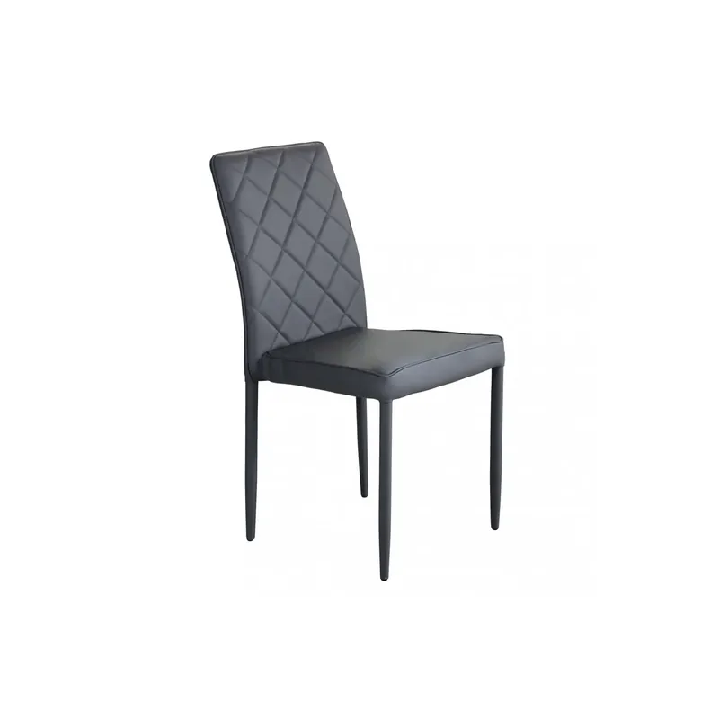 Sedia in ecopelle moderna grigio chiaro scuro - Blossom Snelle Levering