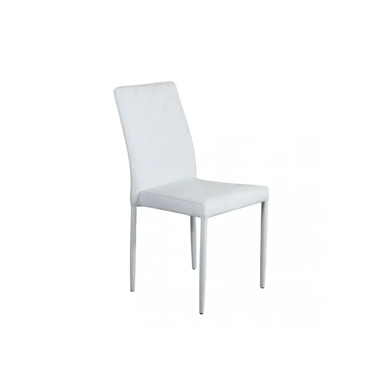 Sedia in ecopelle moderna bianca - Blossom Populair