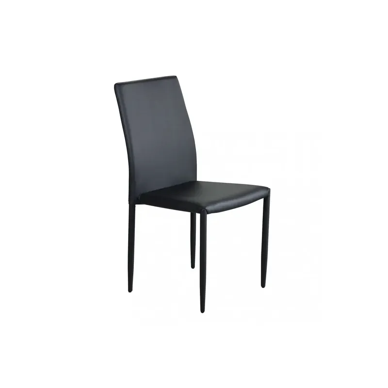 Sedia in ecopelle moderna nera - Cammie Merkproduct