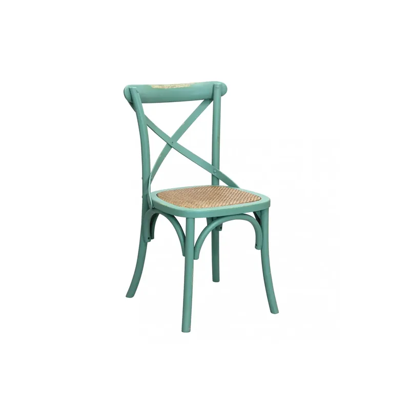 Sedia in legno verde - Cross Goedkoop
