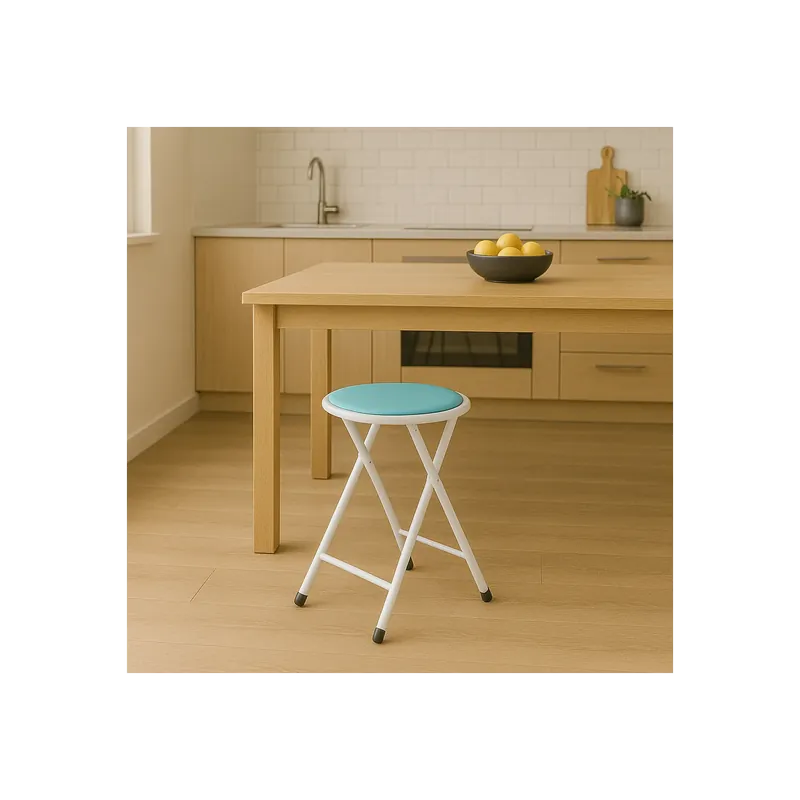 Beste Prijs Sgabello basso pieghevole con imbottitura BLU COLOR 637