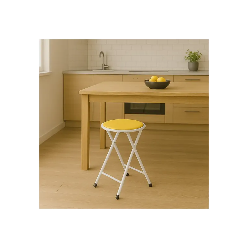 Sgabello basso pieghevole con imbottitura GIALLO COLOR 128 Lage Kosten