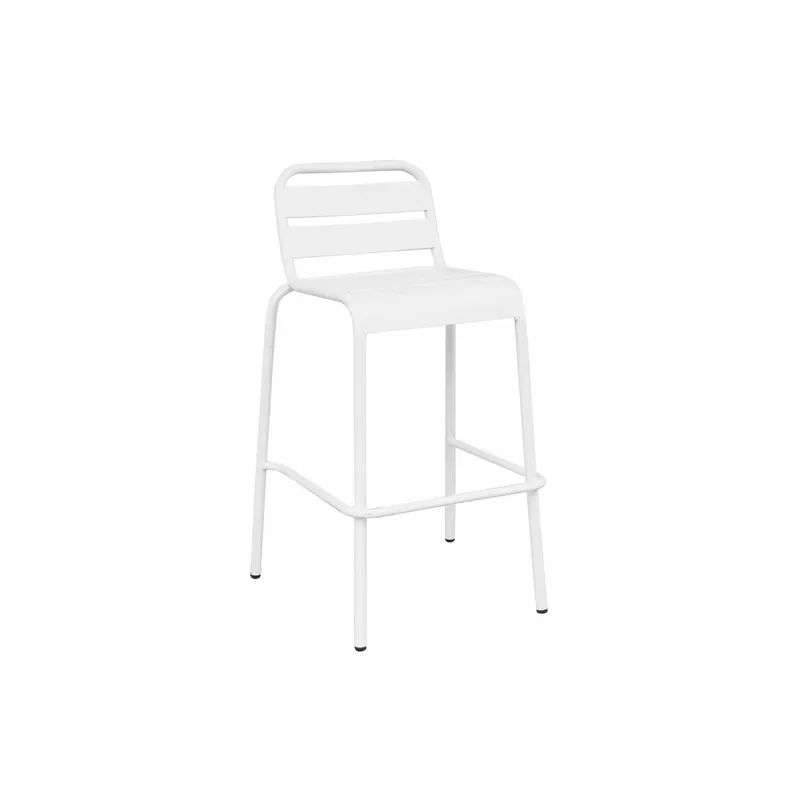 Goedkoop Sgabello alto in metallo bianco 95h - Vega