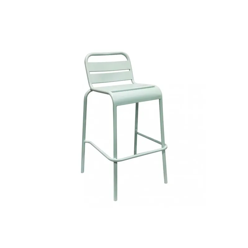Sgabello alto in metallo verde 95h - Vega Laatste Kans