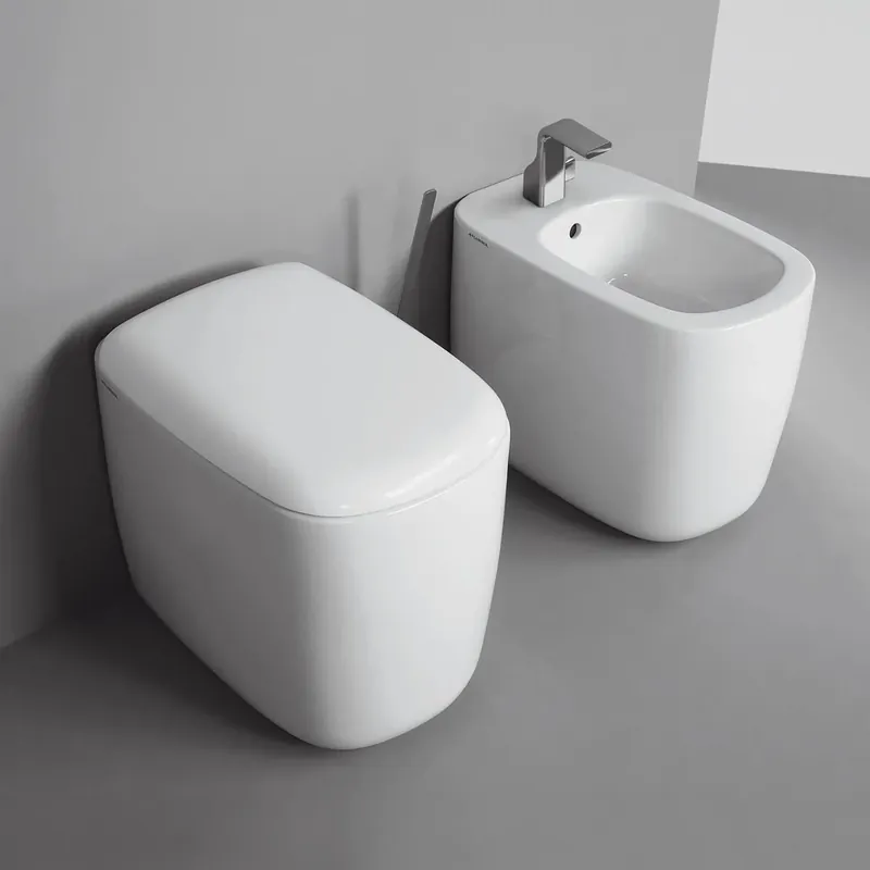Flitsaanbieding Sanitari a pavimento 52x35 cm Monò Flaminia bianco lucido