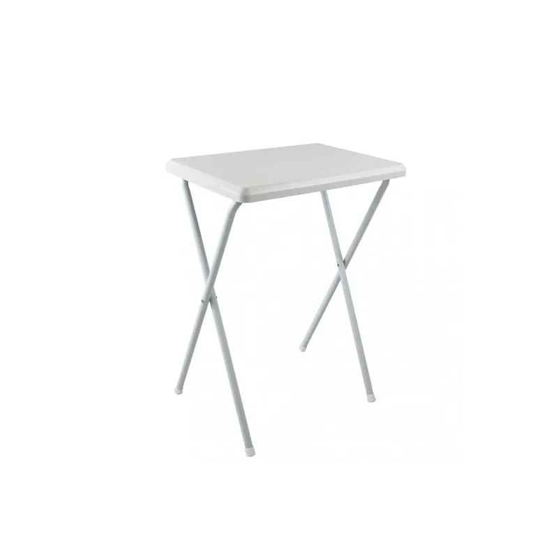 Tavolino pieghevole in acciaio 52x38x68h cm - Bianco Koopje