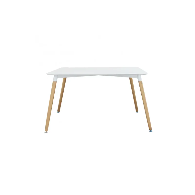Op = Op Tavolo da pranzo bianco 120x80cm e gambe in legno - Lione