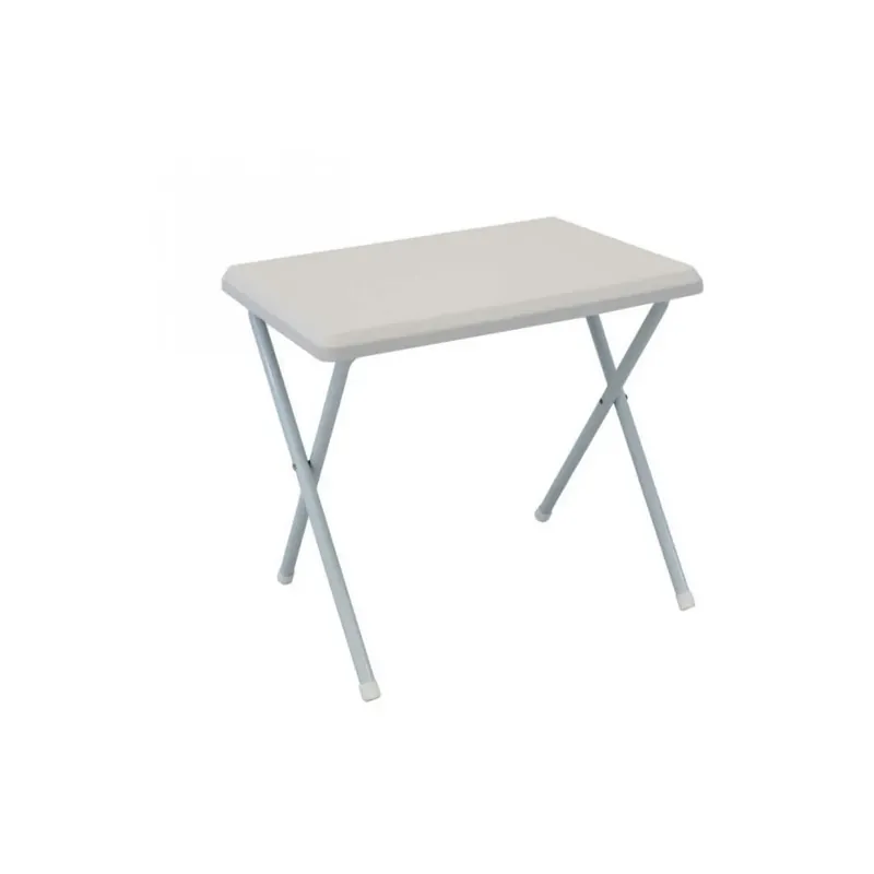 Tavolino pieghevole in acciaio 52x37x47h cm - Bianco Koop Vandaag