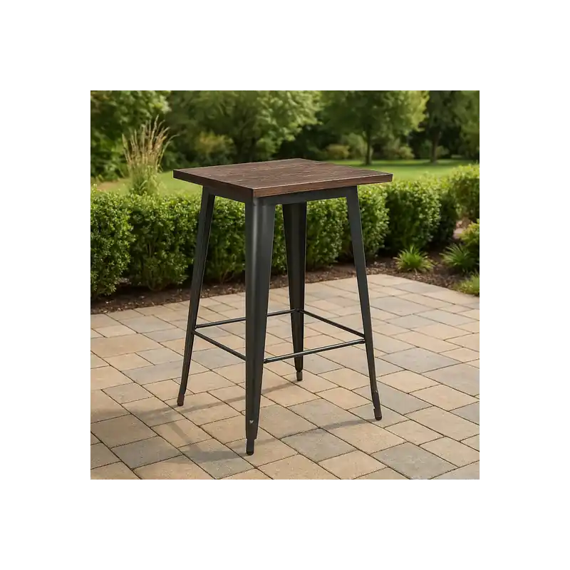 Tavolo alto stile industrial 103cm - PORDOI Beste Prijs