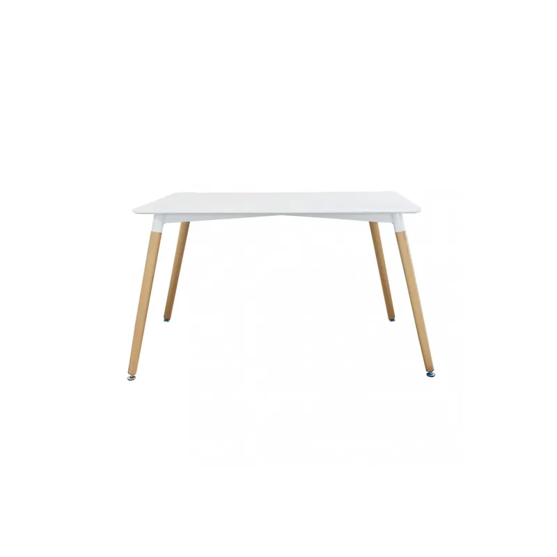 Betrouwbaar Tavolo da pranzo bianco con gambe in legno 140x80 cm - LIONE