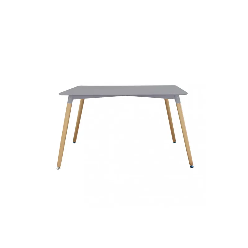 Voordeelprijs Tavolo da pranzo grigio con gambe in legno 120x80 cm - LIONE
