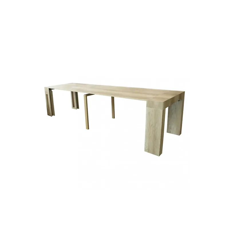 Finale Uitverkoop TAVOLO CONSOLLE DARIUS NATURALE CON VENATURE 45/96/147/198/249/300 X 90