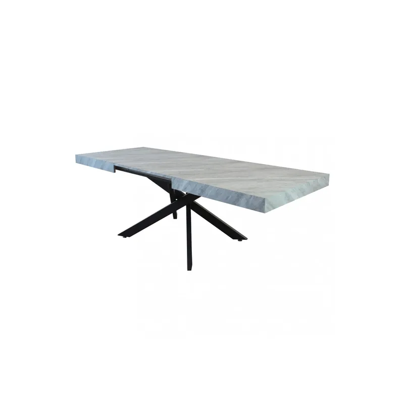 Gratis Retour TAVOLO ALLUNGABILE DARREN GRIGIO EFFETTO PIETRA 160/240 X 90