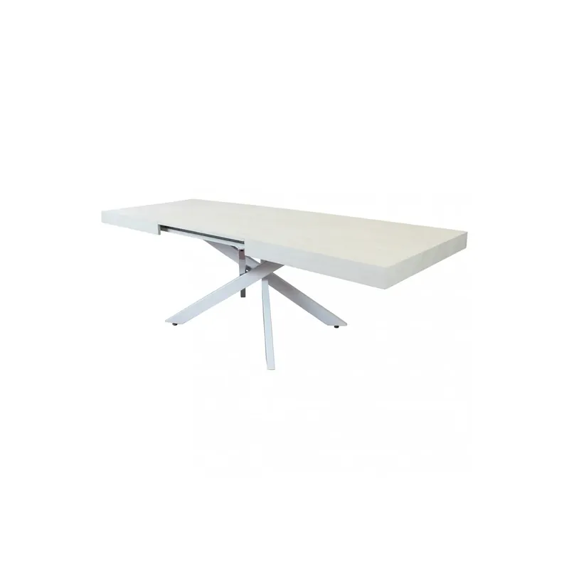 Tavolo Allungabile Effetto Legno 160/240 x 90 cm - Darren Direct Beschikbaar