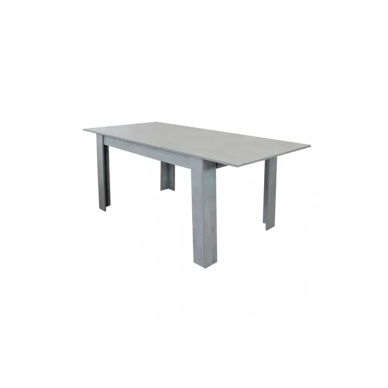Tavolo allungabile grigio effetto cemento da 140 a 190 cm - Emmet Rechtstreeks Van De Fabrikant